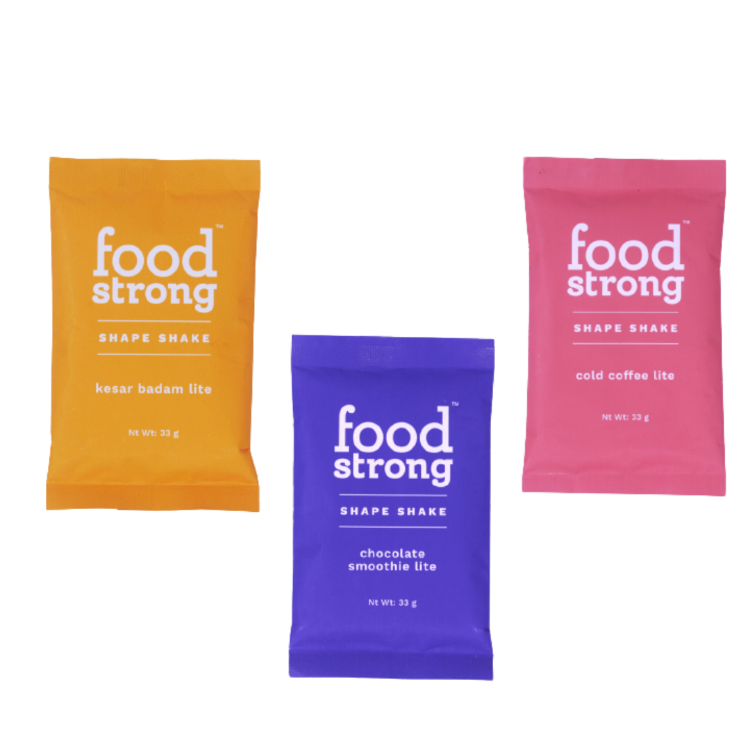 Foodstrong Shape Shake Tasters - Trial Pack Of Three